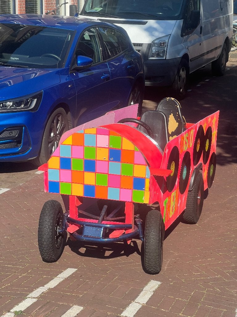 Skelter 2-persoons mammoet (met zelfgemaakt frame), Ophalen, Gebruikt, Mammoet, Duozit