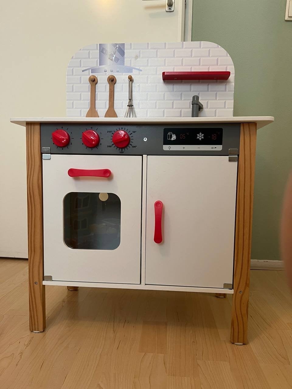 Houten kinderkeuken met oven en koelkast, Ophalen, Gebruikt, Hout, Speelkeuken
