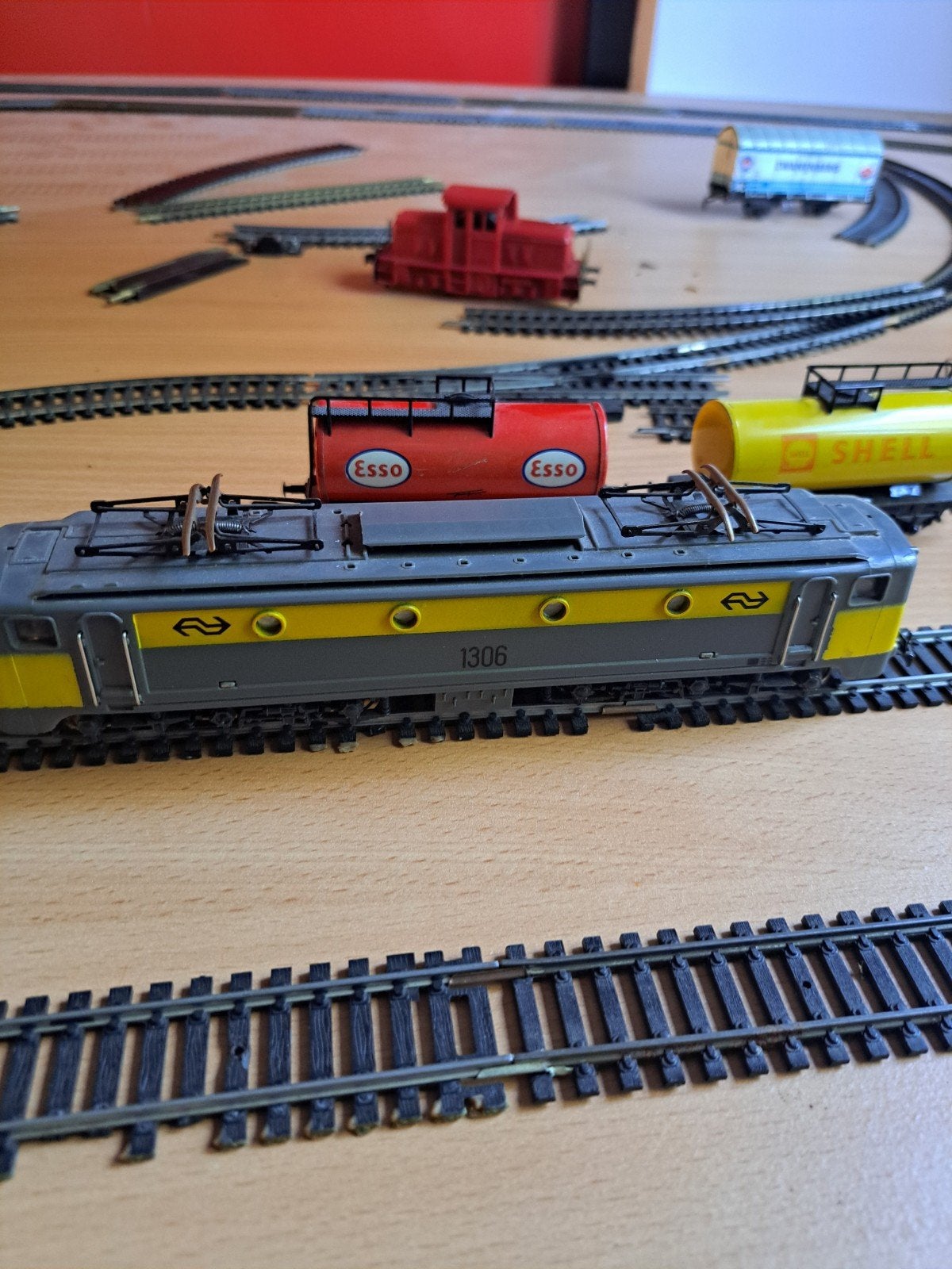 Grote modelspoorbaan set met locomotieven en rails, Hobby en Vrije tijd, Modeltreinen | H0, Gebruikt, Gelijkstroom, Fleischmann