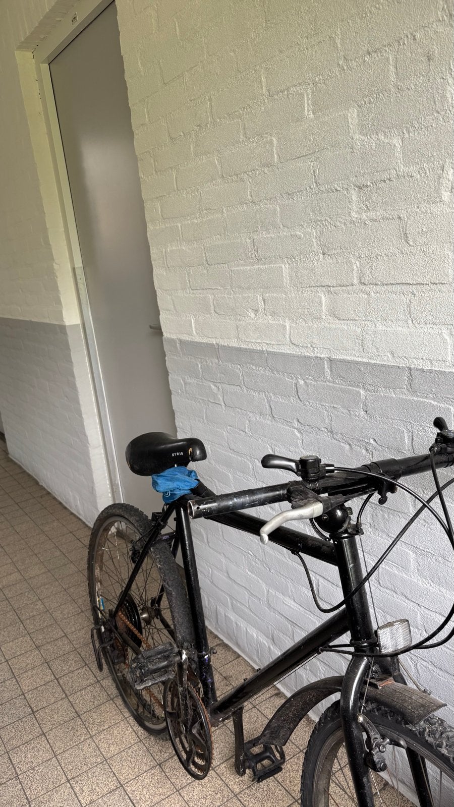 Zwarte mountainbike met Shimano SIS versnellingen, Minder dan 10 versnellingen, Gebruikt, 26 inch, Velgrem
