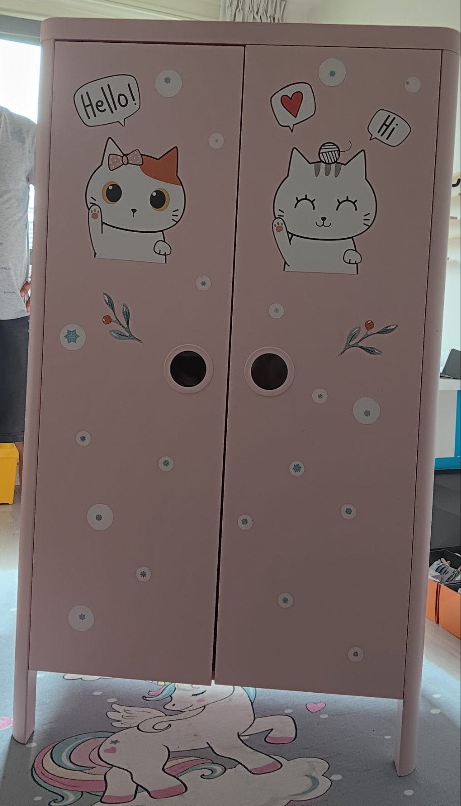 IKEA Busunge kinderkledingkast - roze, Ophalen, Minder dan 50 cm, 75 tot 100 cm, 105 cm of meer