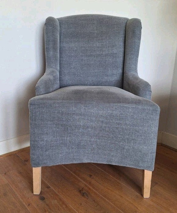 Donkergrijze stoel/ fauteuil, Ophalen, Minder dan 75 cm, 50 tot 75 cm