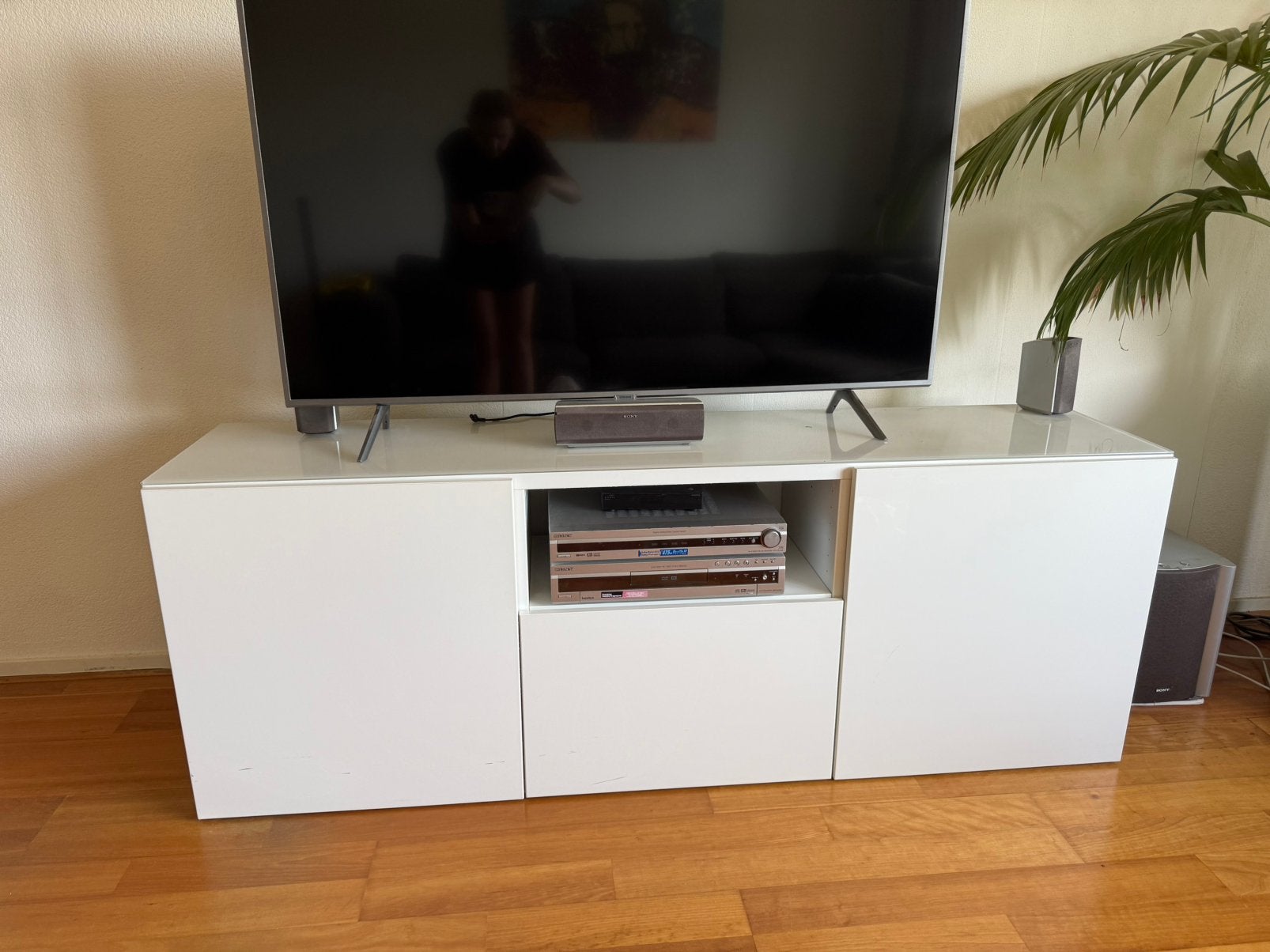 Ikea besta tv meubel kast, Huis en Inrichting, Kasten | Televisiemeubels, Ophalen, Gebruikt, 150 tot 200 cm, Minder dan 100 cm