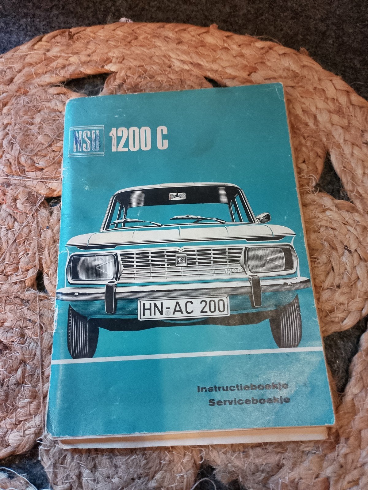 Origineel NSU 1200 C Instructie- en Serviceboekje (NL), Auto diversen, Ophalen of Verzenden