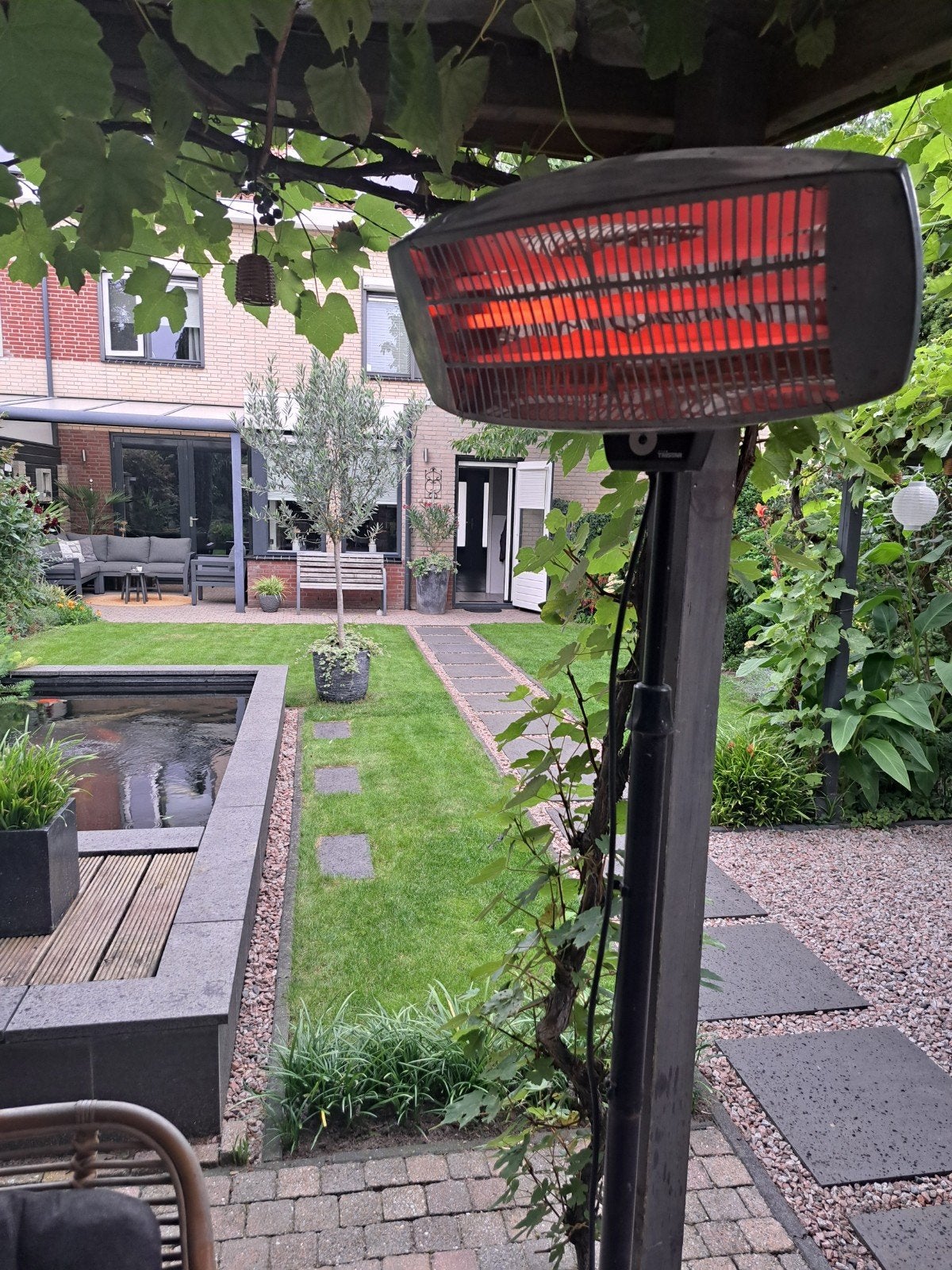 Terrasheater op statief - Elektrisch, Ophalen, Gebruikt, Elektrisch, Vloer