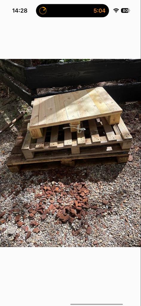 3 GRATIS PALLETS - Ideaal voor projecten, Ophalen, Zo goed als nieuw