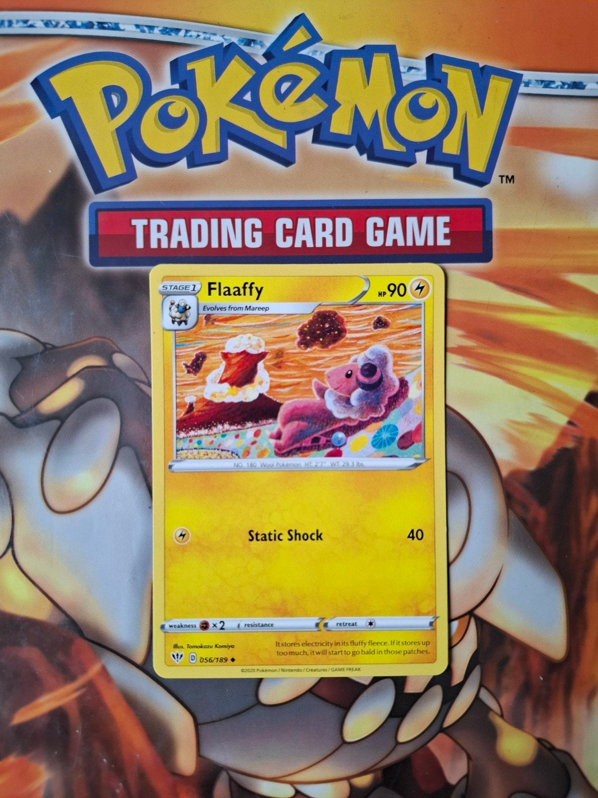 Flaaffy 056/189 Darkness Ablaze pokemon kaart nm, Ophalen of Verzenden, Zo goed als nieuw, Losse kaart