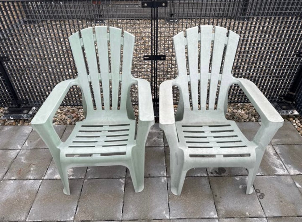 Stapelbare tuinstoelen, gratis af te halen, Tuin en Terras, Ophalen, Gebruikt, Kunststof, Stapelbaar