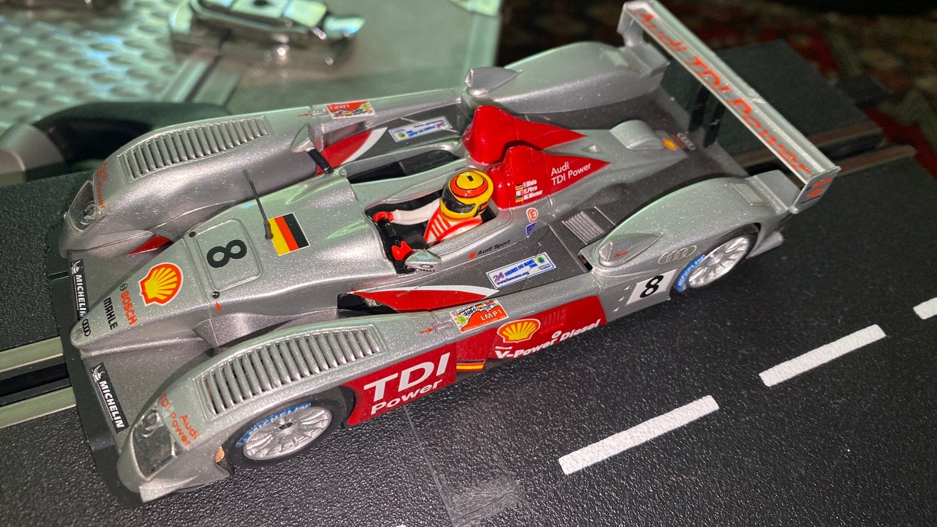 SCX Audi LMP #8, Ophalen of Verzenden, Zo goed als nieuw, Elektrisch, Carrera
