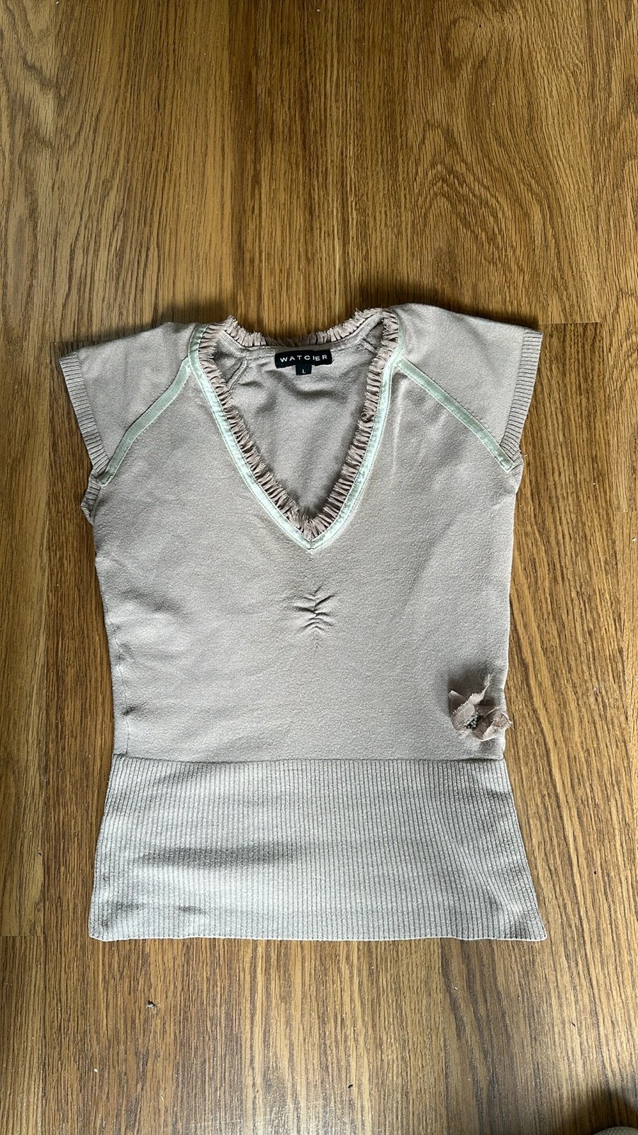 Watcher Top Maat L, Beige, Maat 42/44 (L), Ophalen of Verzenden, Zonder mouw