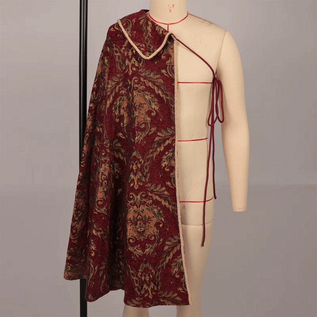 Rode renaissance halve schoudermantel heren dames, Verzenden, Nieuw, Bovenkleding