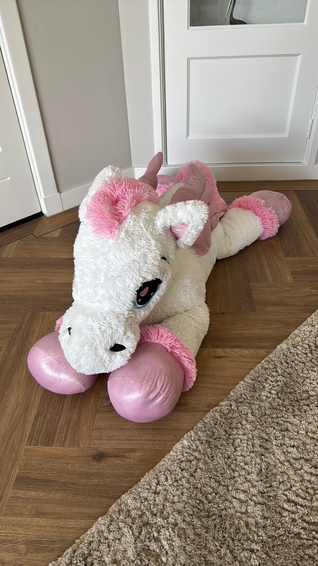Unicorn knuffel groot, Ophalen, Zo goed als nieuw, Overige typen