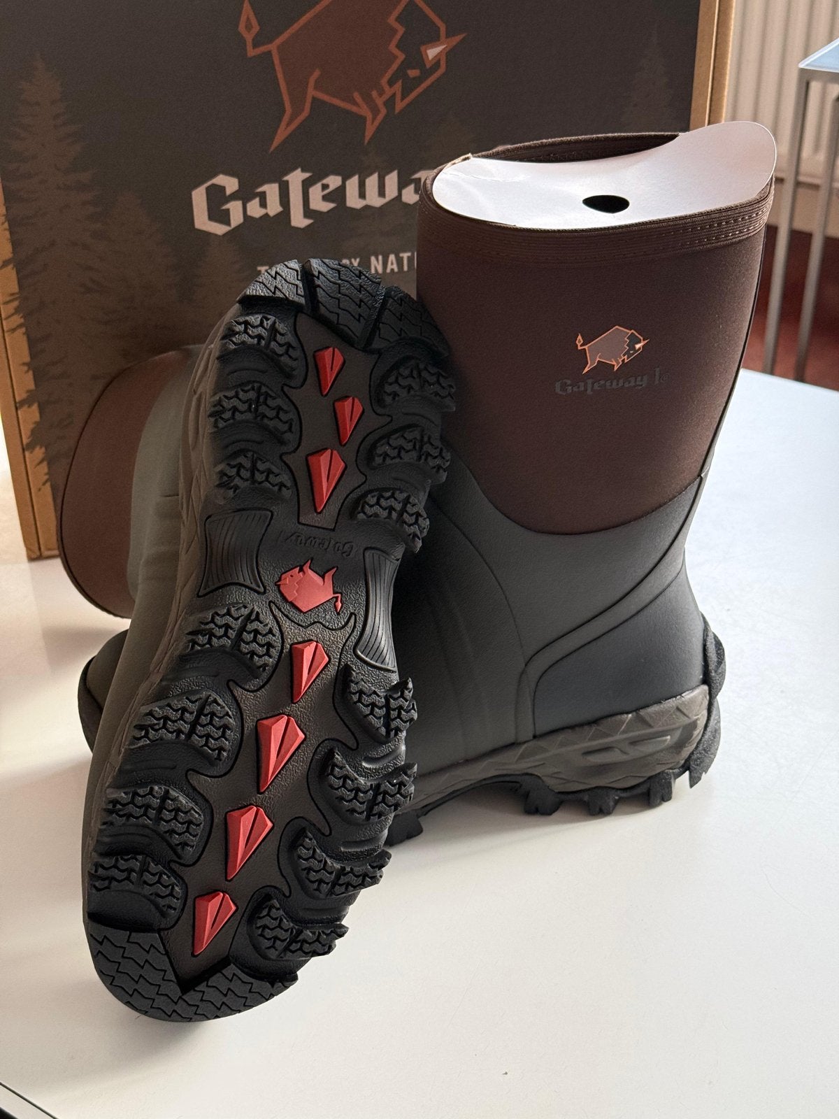 Gateway1 Woodwalker 12" 4MM Rubber Boots - Maat 45, Ophalen, Nieuw, Bruin, Boots