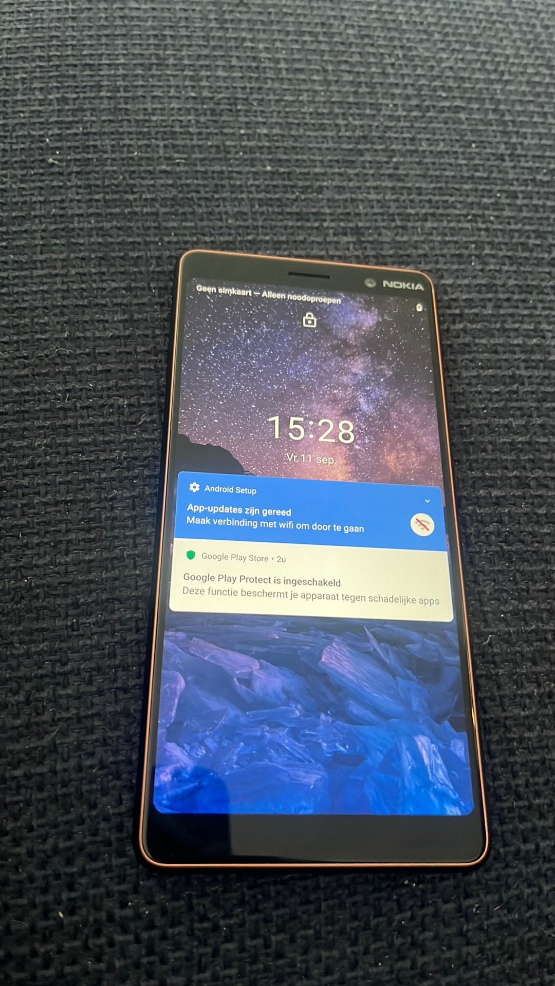 Nokia 7 plusi, Ophalen, Zo goed als nieuw, Zwart