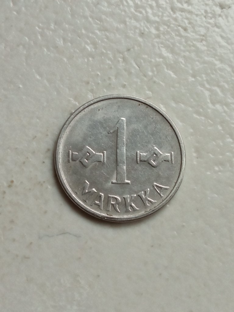 Finland 1 markka 1955., Ophalen of Verzenden, Overige landen, Losse munt