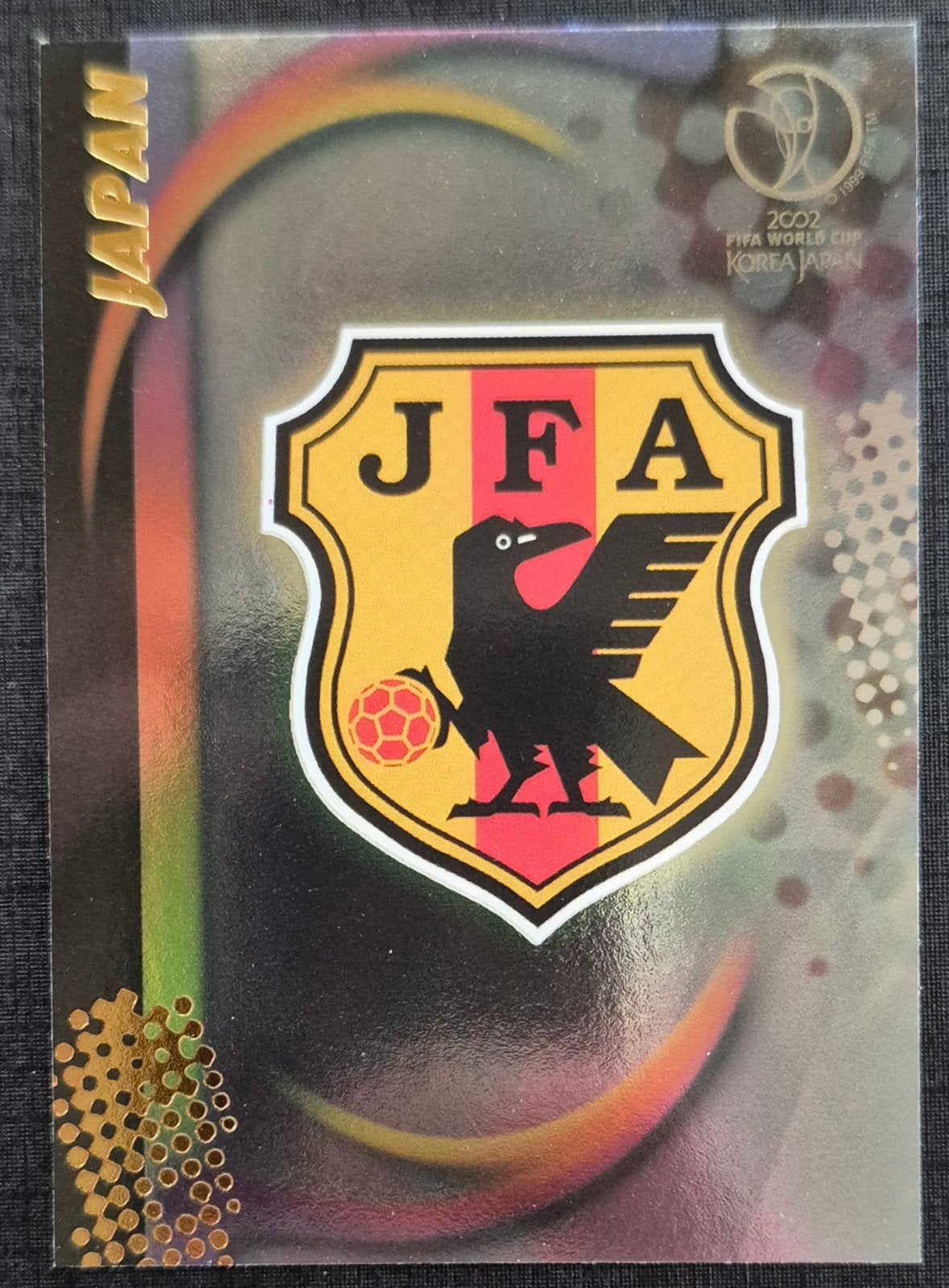 Panini embleem Japanse voetbalbond WK 2002, Verzamelen, Ophalen of Verzenden, Zo goed als nieuw, Buitenlandse clubs, Poster, Plaatje of Sticker