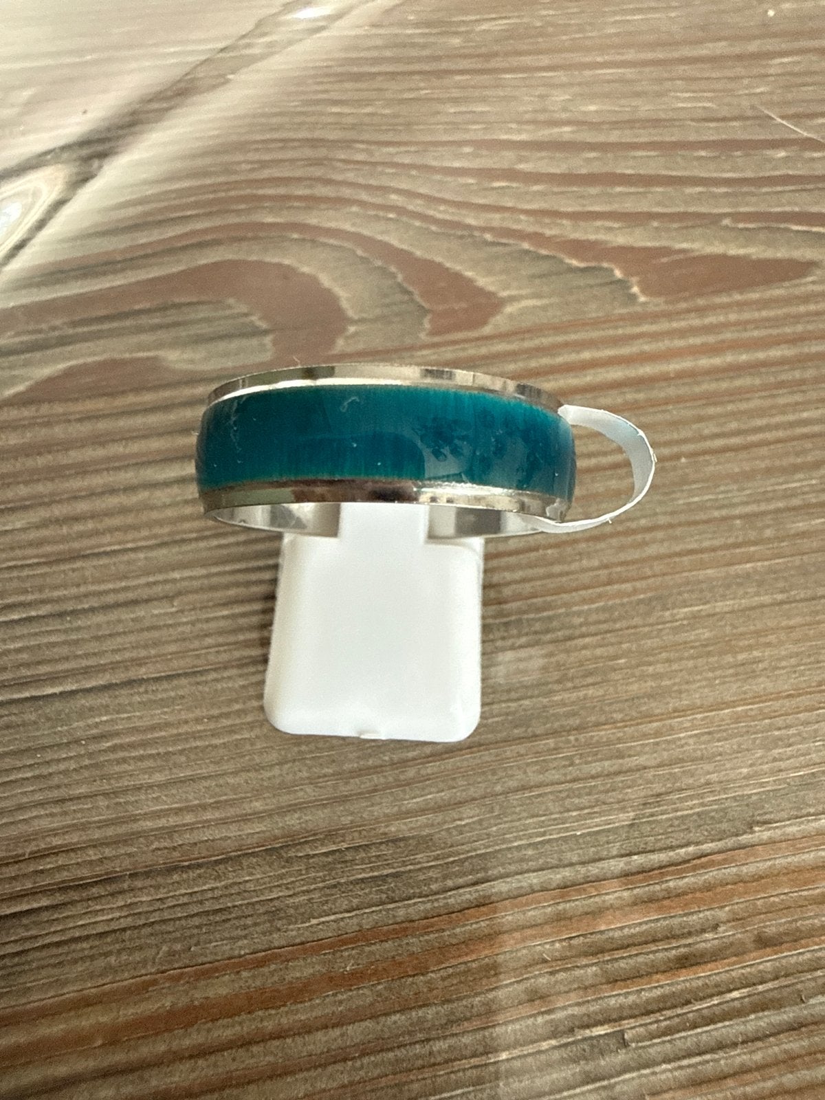 Stijlvolle RVS ring met kattenoogsteen - Maat 21, Overige kleuren, 20 of groter, Nieuw, Dame of Heer