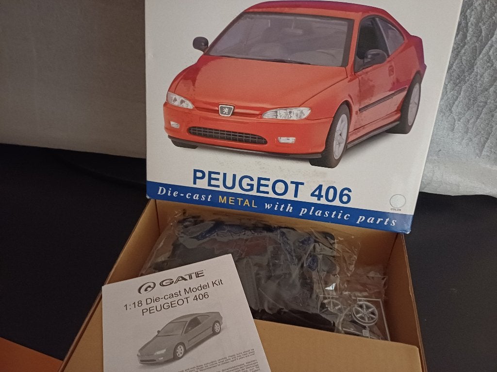 Peugeot 406 Coupe 3.0i V6 1997 Gris Thallium Gate by Autoart, Hobby en Vrije tijd, Modelauto's | 1:18, Ophalen of Verzenden, Nieuw