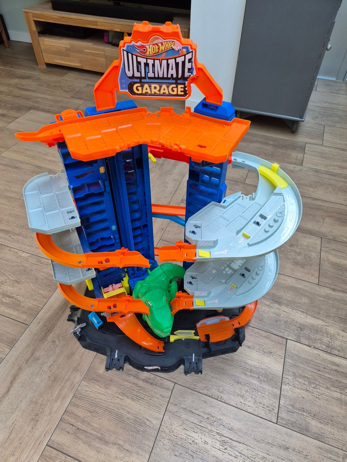 Hot Wheels Ultimate Garage Racebaan met Krokodil, Ophalen, Hot Wheels, Handmatig, Racebaan