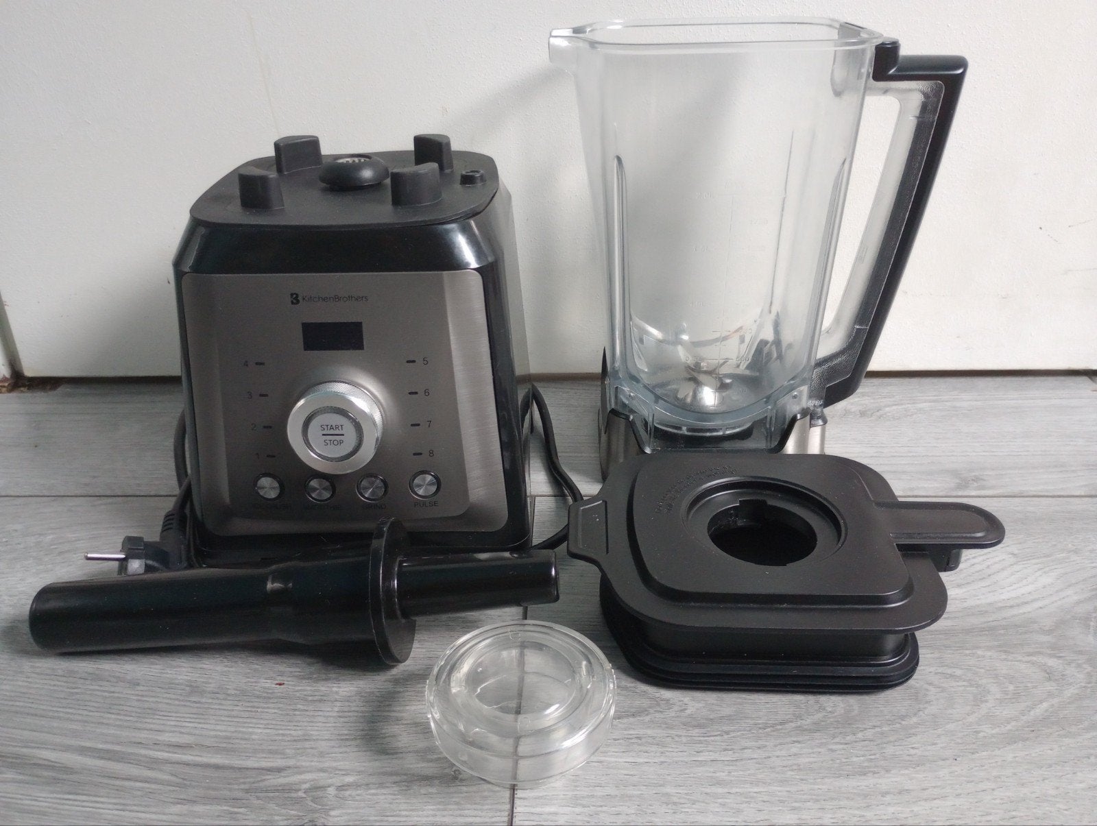 KitchenBrothers 2000W Sta Blender 2L, Ophalen of Verzenden, Zo goed als nieuw, Blender