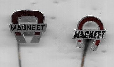 2 X MAGNEET FIETS SPELDEN, Ophalen of Verzenden, Gebruikt, Merk, Speldje of Pin