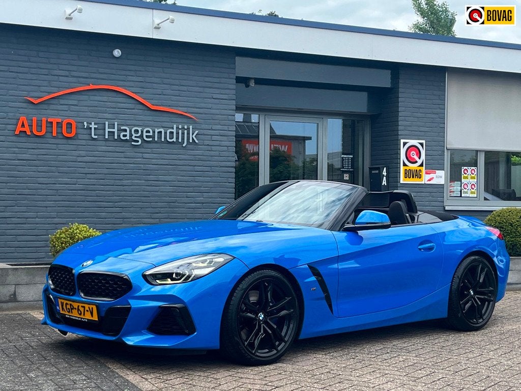 BMW Z4 Roadster M40i High Exe M-Sport H&K 1EIG topstaat, Auto's, BMW, Achterwielaandrijving, Gebruikt, Cabriolet, Blauw