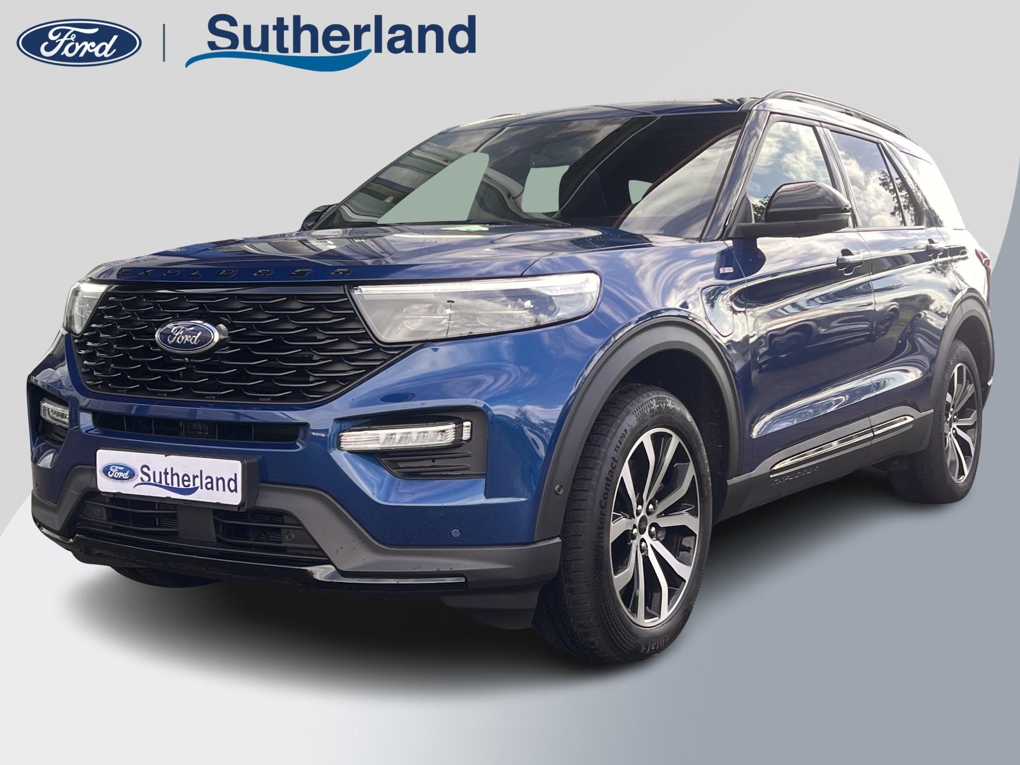 Ford Explorer 3.0 V6 EcoBoost PHEV ST-Line | Trekhaak | Pano, Automaat, 14 kWh, Blauw, Bedrijf