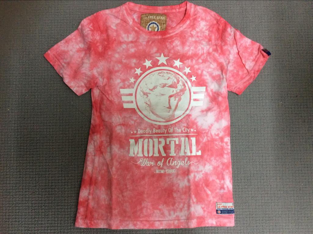 US Free Star shirt roze tie-dye, Ophalen of Verzenden, Zo goed als nieuw, Jongen of Meisje, Shirt of Longsleeve