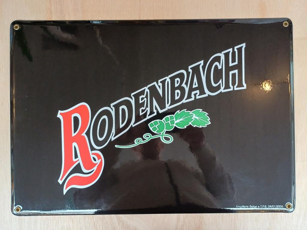 Rodenbach Classic Emaille Reclamebord Emaillerie Belge 2006, Ophalen, Nieuw, Reclamebord, Plaat of Schild, Bavaria