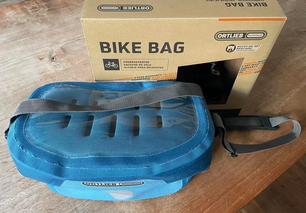 Ortlieb Ultimate Six Plus stuurtas 5L petrol, Ophalen of Verzenden, Zo goed als nieuw