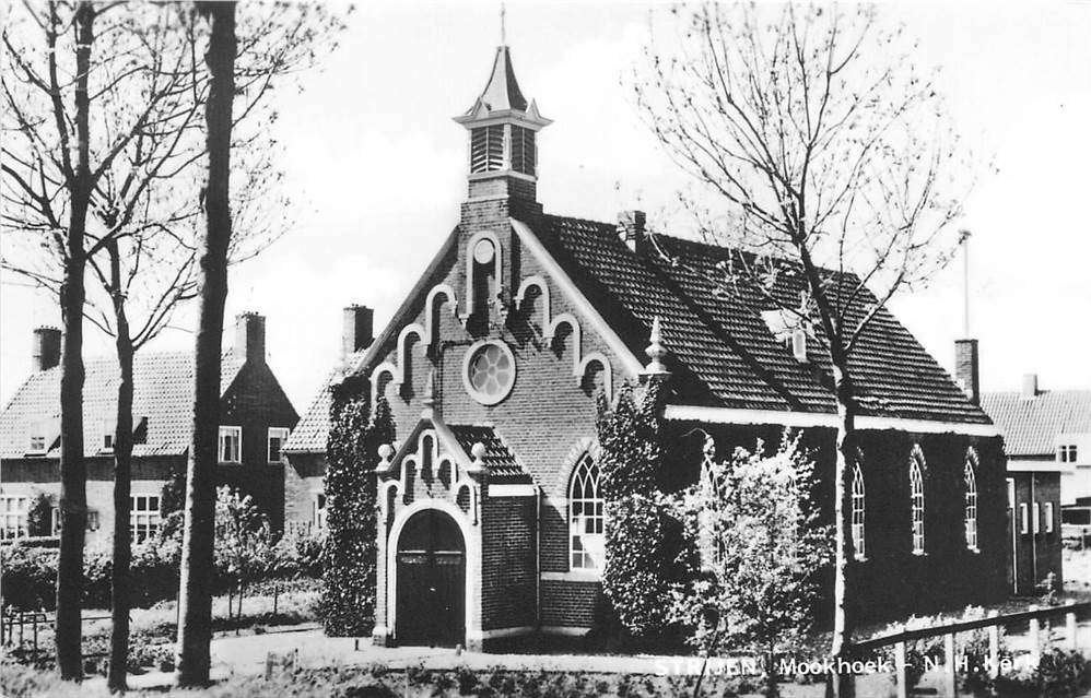304-032-011 Strijen Mookhoek NH Kerk, Verzamelen, Ophalen of Verzenden, Voor 1920, Zuid-Holland