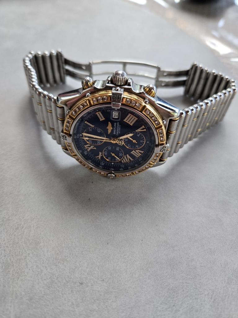 Tekoop breitling horloge, Staal, Breitling, Ophalen of Verzenden, Zo goed als nieuw