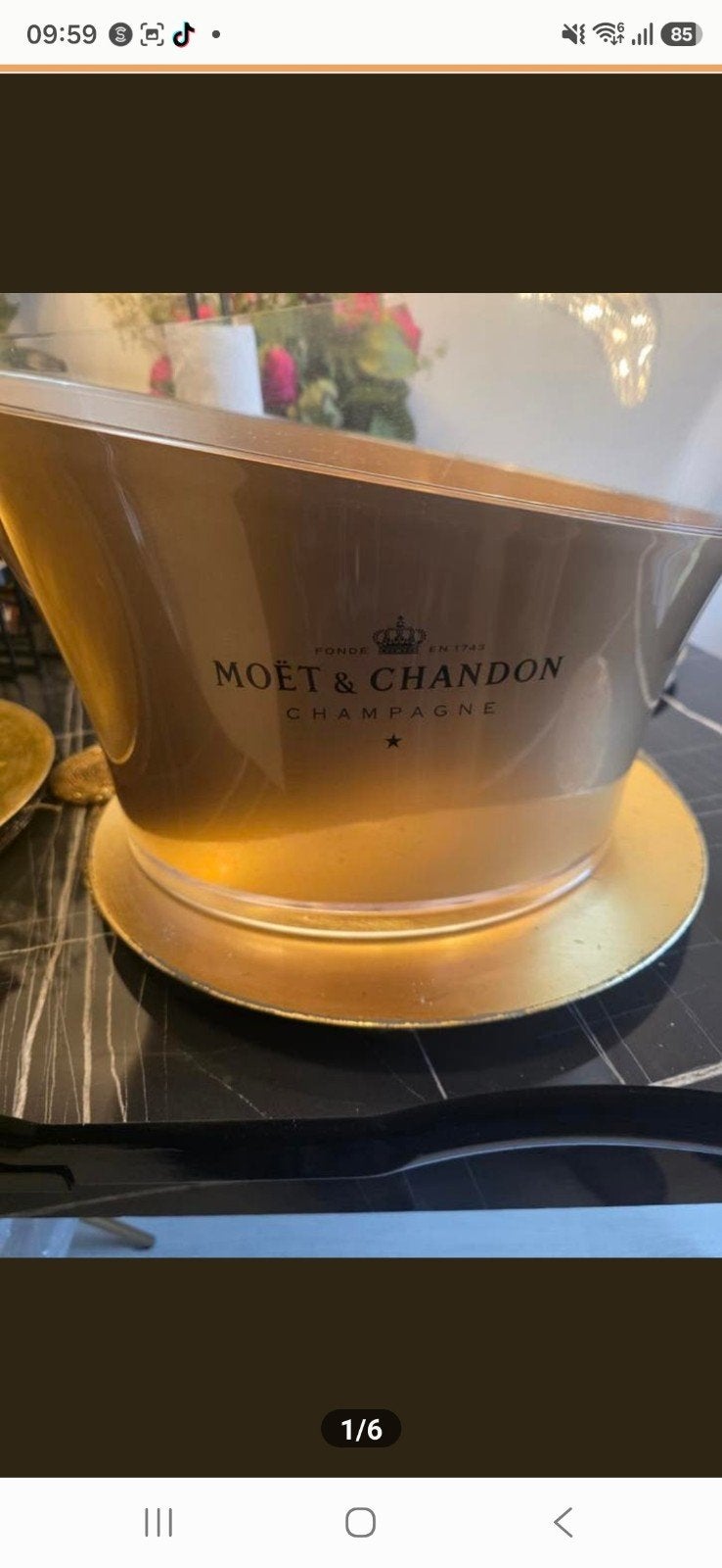 Moët & Chandon, Ophalen of Verzenden, Minder dan 50 cm, Minder dan 5 flessen