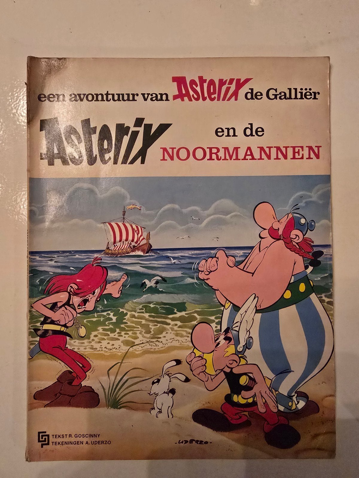 Asterix en de Noormannen - Klassiek stripboek, Eén stripboek, Ophalen of Verzenden, Gelezen, R. Goscinny, A. Uderzo