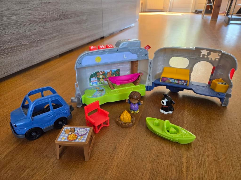 Little People Fisher Price camper set, Ophalen, Zo goed als nieuw