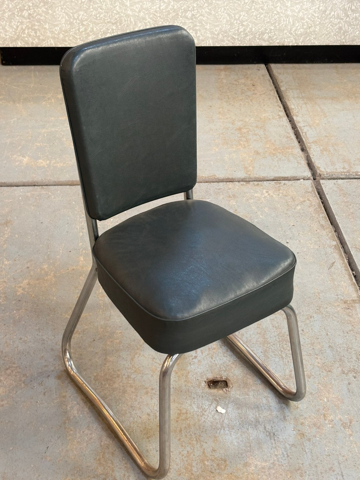 Vintage Franse buisframe stoel, Ophalen, Gebruikt, Vijf, Zes of meer stoelen