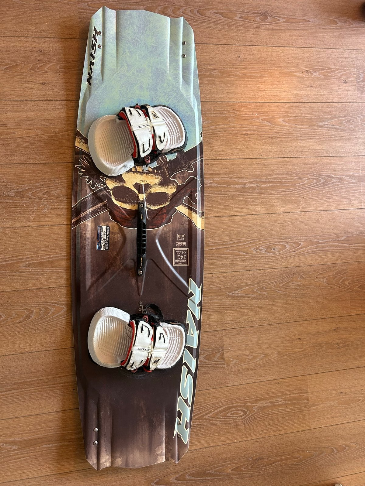 Naish Monarch Kiteboard met bindingen, Ophalen, Gebruikt, Board