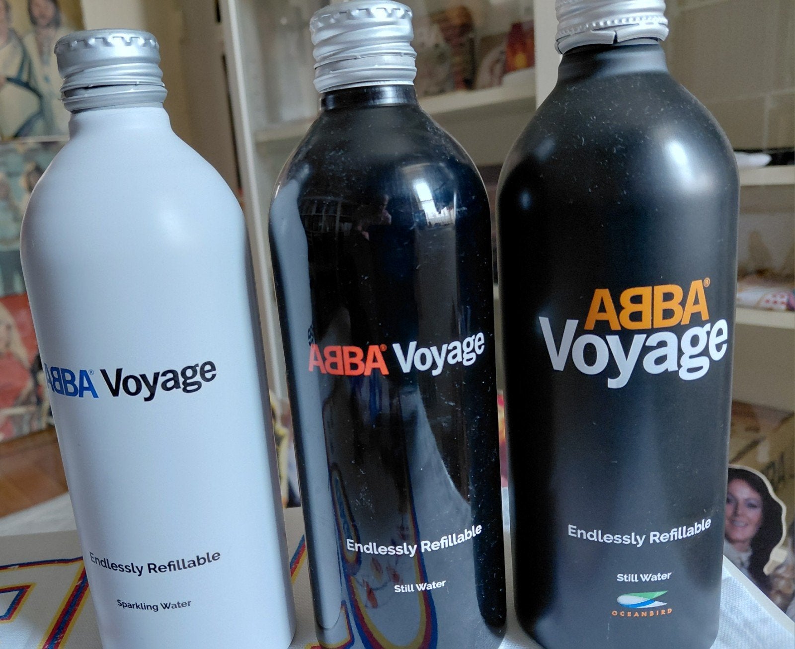 ABBA VOYAGE drink flessen, Ophalen of Verzenden
