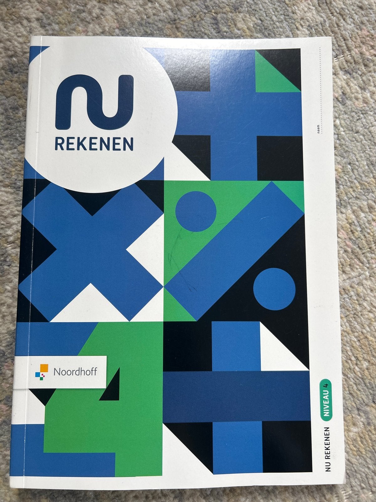 Nu Rekenen Niveau 4 - Noordhoff, Ophalen of Verzenden, Zo goed als nieuw, Overige niveaus, Overige vakken