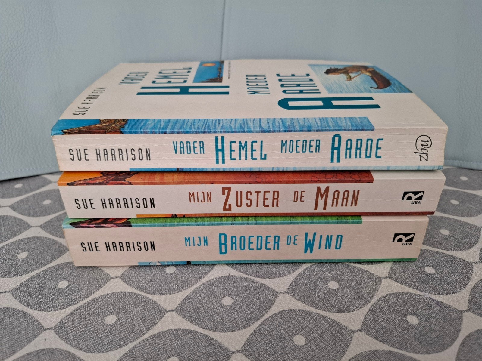 Sue Harrison, Vader Hemel, Moeder Aarde, de Maan en de Wind, Ophalen of Verzenden, Gelezen, Sue Harrison