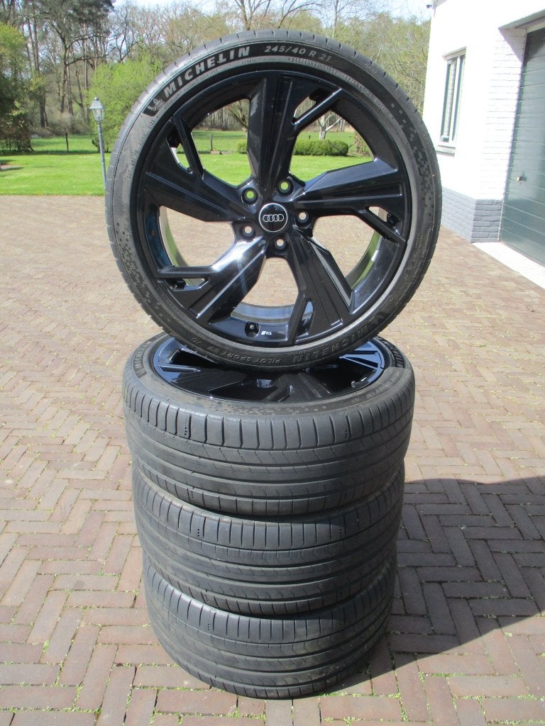 NIEUW Orig. Audi A6 21 inch velgen S line E tron RS breedset, 245 mm, Banden en Velgen, Nieuw, Personenwagen