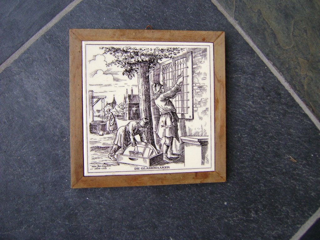 oude tegel - De Glasemaaker, Ophalen of Verzenden