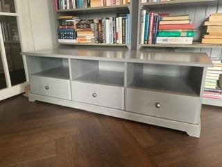 TV-meubel Ikea-Liatorp, Ophalen, 100 tot 150 cm, Zo goed als nieuw, Minder dan 100 cm