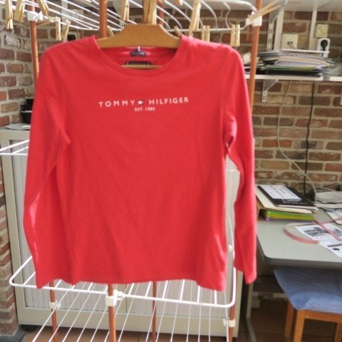 T-shirt nieuw rood Tommy Hilfiger mt 152 (12-14 jaar), Kinderen en Baby's, Kinderkleding | Maat 152, Jongen of Meisje, Nieuw, Ophalen of Verzenden