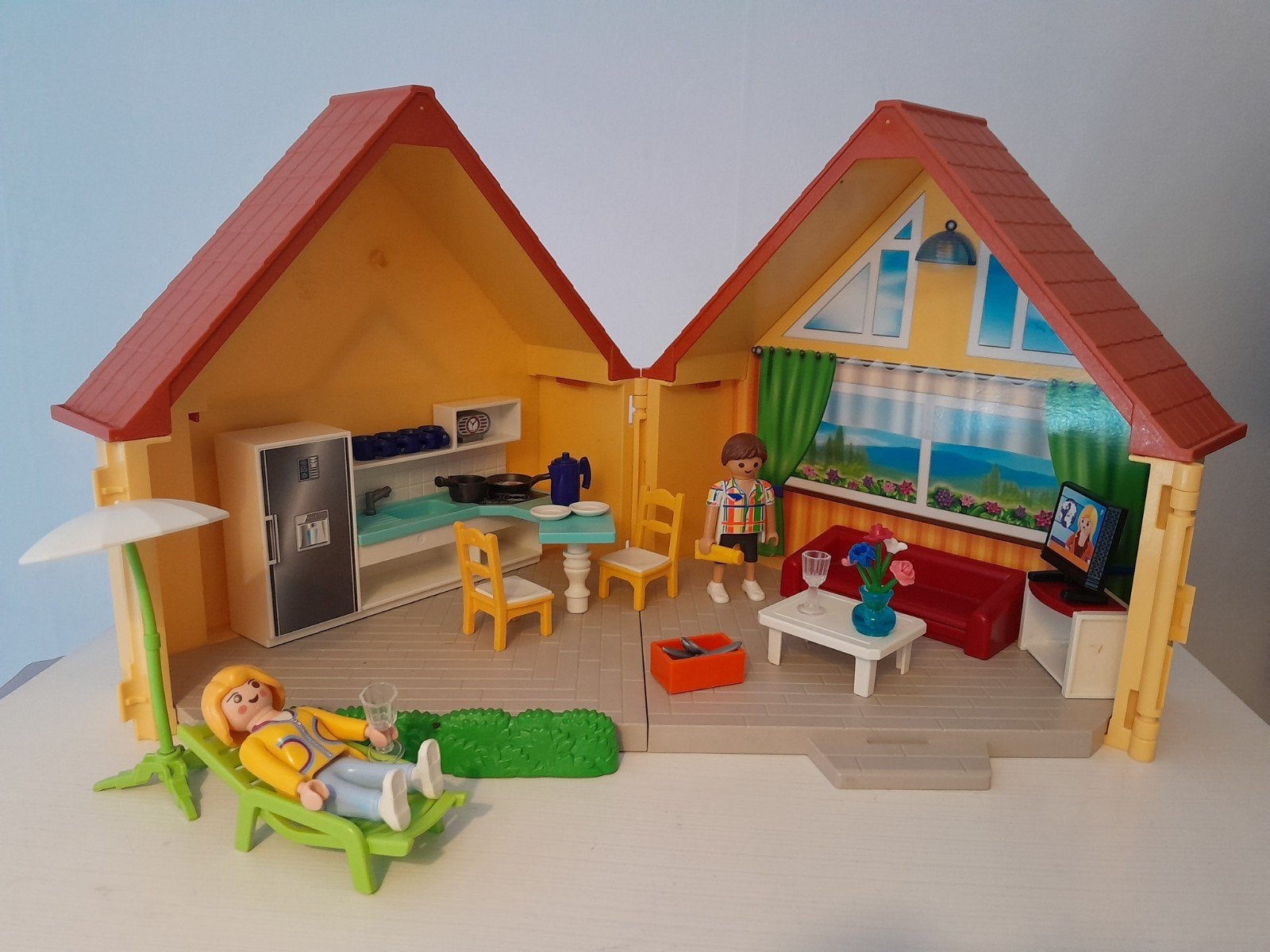 Playmobil meeneem Zomerhuis / Vakantiehuis 6020 compleet, Gebouw, Complete set, Ophalen of Verzenden, Summer fun