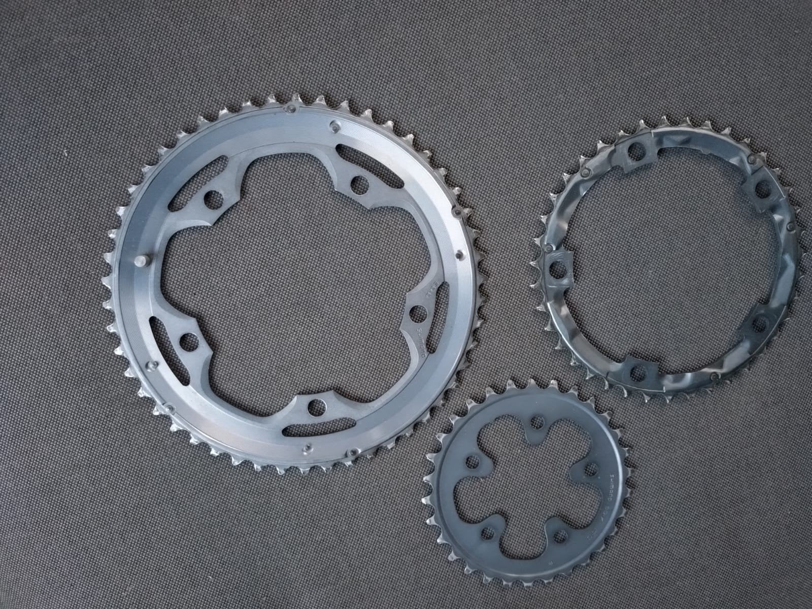 Shimano SG-X Kettingbladen Set (50-39-30T), Fietsen en Brommers, Fietsonderdelen, Crankstel of Pedalen, Gebruikt, Ophalen of Verzenden