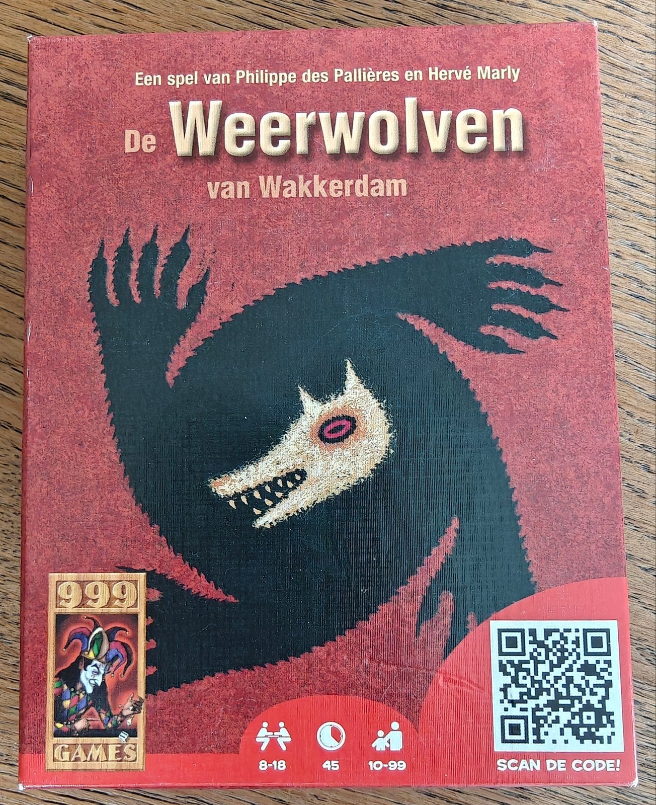 De Weerwolven van Wakkerdam - Spannend gezelschapsspel, Vijf spelers of meer, Ophalen of Verzenden, Zo goed als nieuw, 999 Games