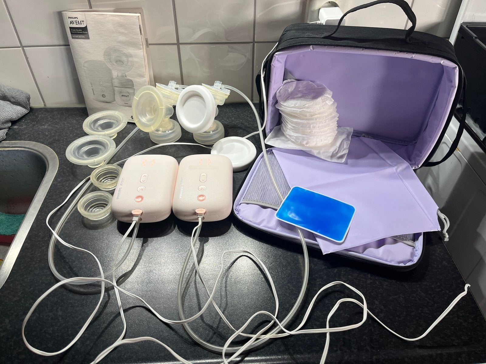 2 Philips Avent single elektrische borstkolf, Ophalen of Verzenden, Zo goed als nieuw, Borstkolf
