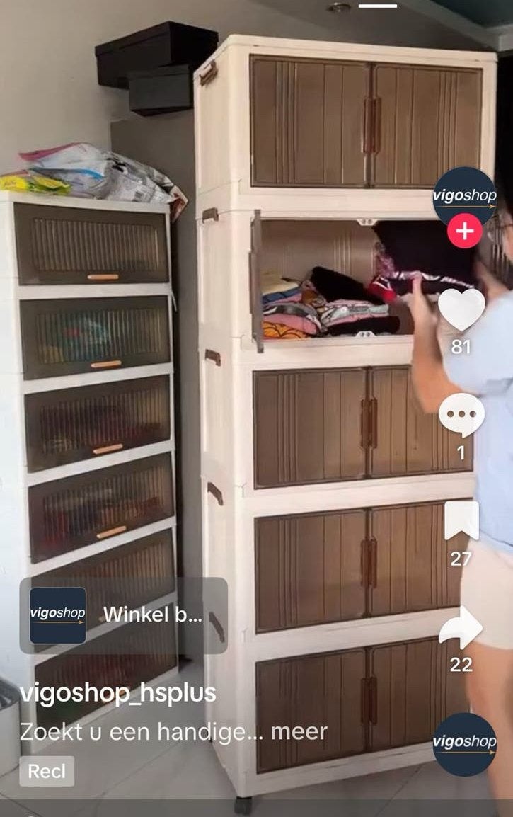 2x Meerlaagse opbergorganizer, Ophalen, 60 cm of meer, Zo goed als nieuw, 50 cm of meer