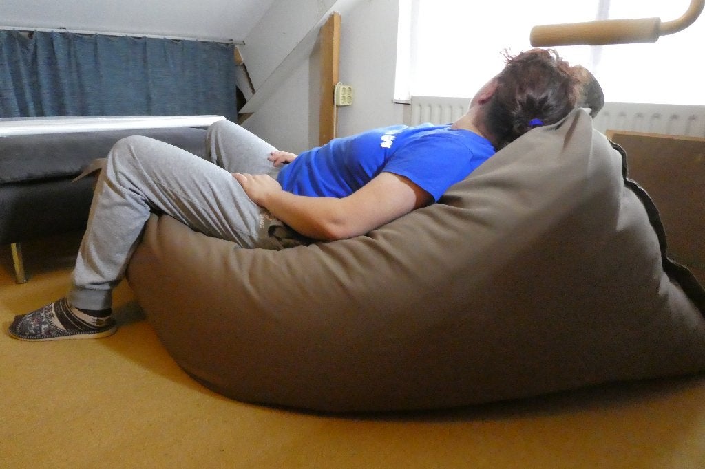 Fatboy zitzak (140x180), Huis en Inrichting, Zitzakken, Ophalen, Gebruikt, Beige, Zitzak